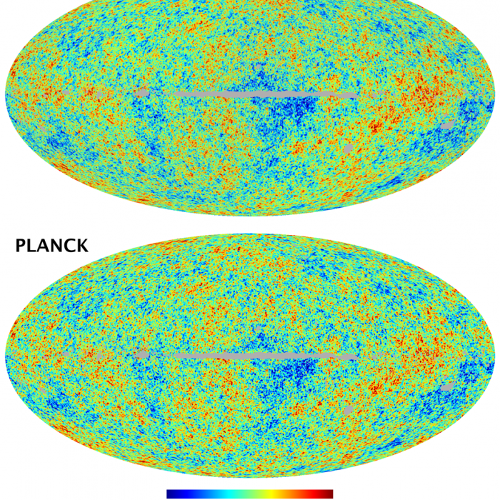 WMAP 9 year W-band CMB map and Planck SMICA CMB map